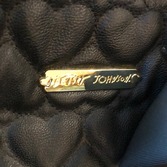 Betsey Johnson shoulder purse large black - Picture 4 of 13